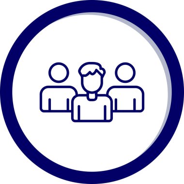 iş ekibi simgesi, vektör illüstrasyonu