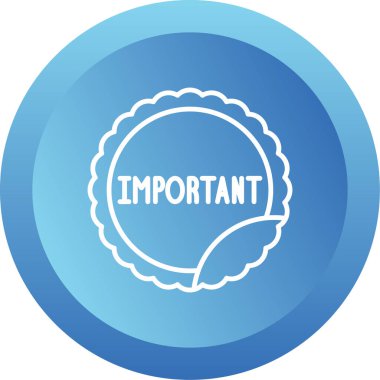 Önemli ağ simgesi vektör illüstrasyonu