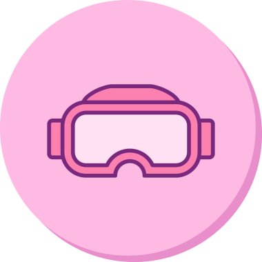 Gözlükler. Web simgesi basit illüstrasyon