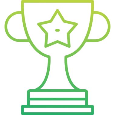 Kupa. Web simgesi basit illüstrasyon 