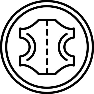 Deri ağ simgesi, vektör çizimi