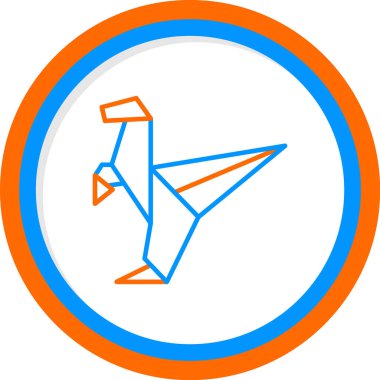 Dinozor ağ simgesi, vektör illüstrasyonu