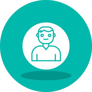 Kullanıcı Hesabı web simgesi basit illüstrasyon