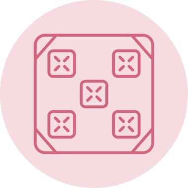 Döşeme. Web simgesi basit illüstrasyon