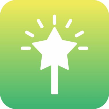 yıldız web simgesi basit illüstrasyon 