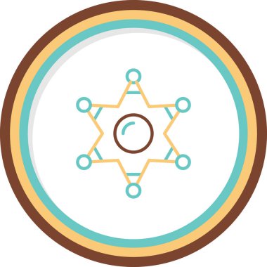 yıldız web simgesi basit illüstrasyon 