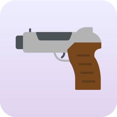 Silah. Web simgesi basit illüstrasyon 