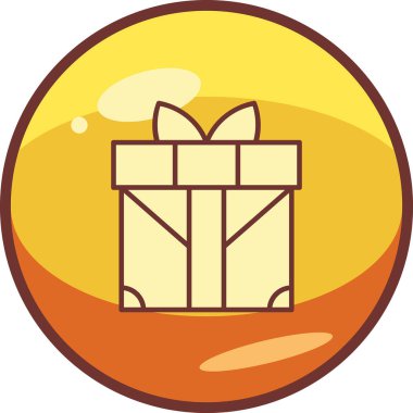 gift box with bow, vector illustration