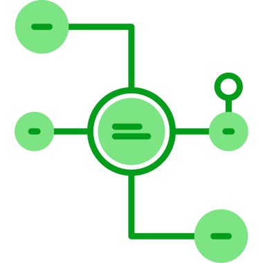 Diyagram web simgesi basit illüstrasyon 
