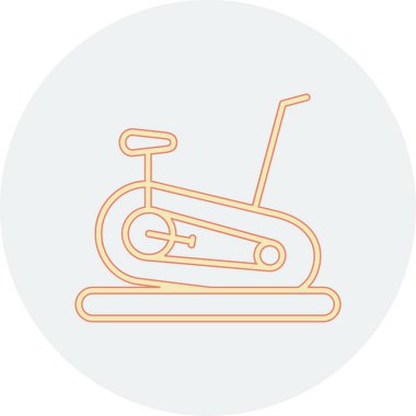 Sabit Bisiklet simge vektör çizim