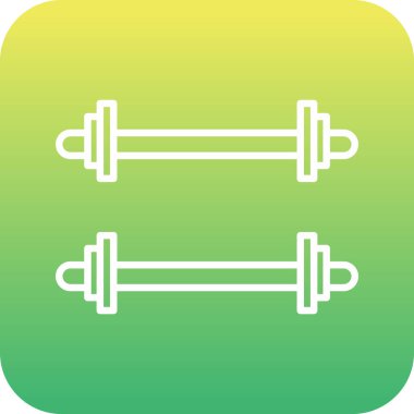 Ağırlıklandırılmış çubuk simgesi web basit illüstrasyon