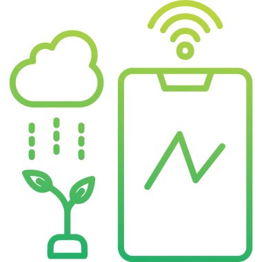 İklim web simgesi vektör illüstrasyonu