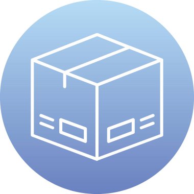 Paket, dağıtım simgesi vektör illüstrasyonu 