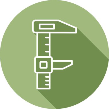 calliper simgesi, vektör illüstrasyonu basit tasarım