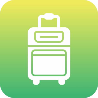 Bavul web simgesi, vektör çizim