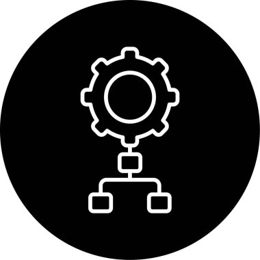 Uygulama süreci simgesi, vektör illüstrasyonu basit tasarım