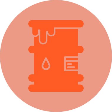 Namlu simgesi, vektör illüstrasyonu basit tasarım