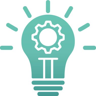 İnovasyon web simgesi basit illüstrasyon 