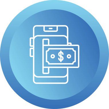 Çevrimiçi Bankacılık simgesinin vektör illüstrasyonu 