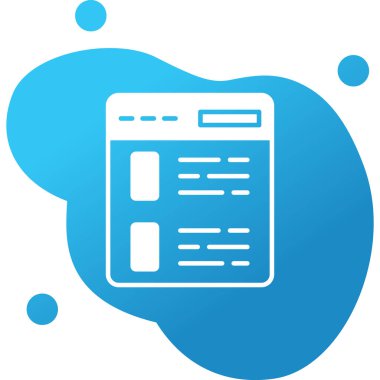 tarayıcı web simgesi, vektör illüstrasyonu