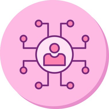 ağ bağlantısı simgesi ana hat biçiminde 