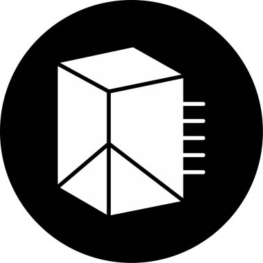 Prizma. Web simgesi basit illüstrasyon                 