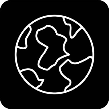 Toprak. Web simgesi vektör illüstrasyonu 