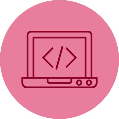 Dizüstü web simge vektör çizim 