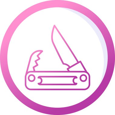 Cep bıçak simge vektör çizim