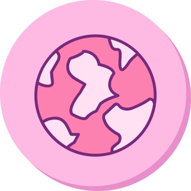 Toprak. Web simgesi vektör illüstrasyonu 