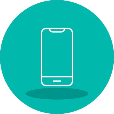 Akıllı telefon. Web simgesi basit illüstrasyon 