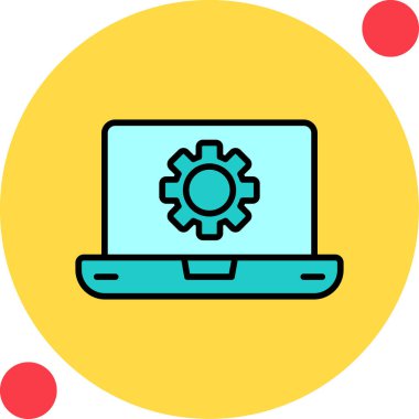 Yazılım web simgesi vektör illüstrasyonu