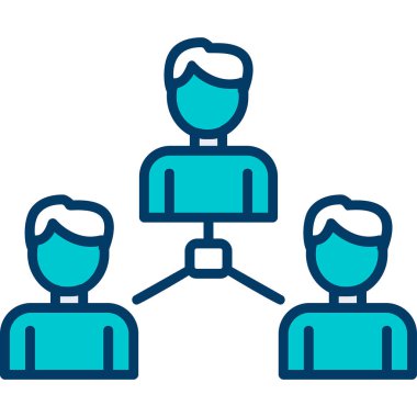 Sosyoloji simgesinin vektör illüstrasyonu 