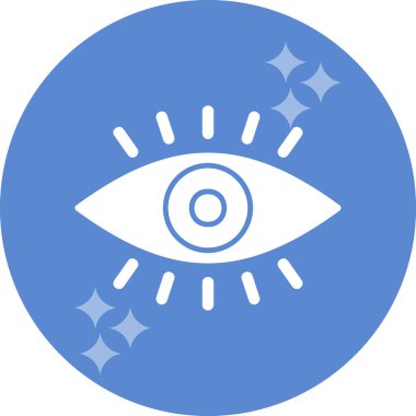 vizyon. Web simgesi basit illüstrasyon