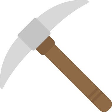 pickaxe web icon, vector illustration                              