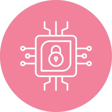 cpu icon, vector illustration simple design