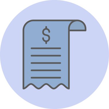 Bill simgesi, vektör illüstrasyonu basit tasarım