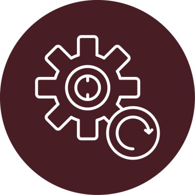 Web simgesi, vektör illüstrasyonunu sıfırla 