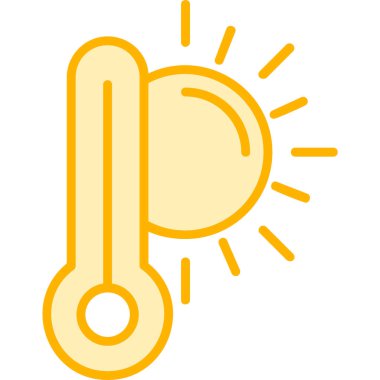  yüksek sıcaklık vektör simgesi