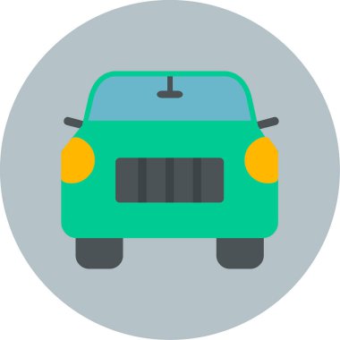 araba web simgesi basit illüstrasyon 