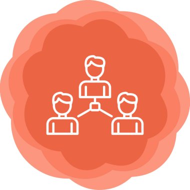 Sosyoloji simgesinin vektör illüstrasyonu 