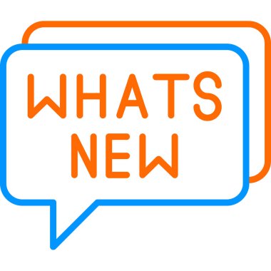 Yeni metin web simgesi, vektör illüstrasyonlu konuşma balonu