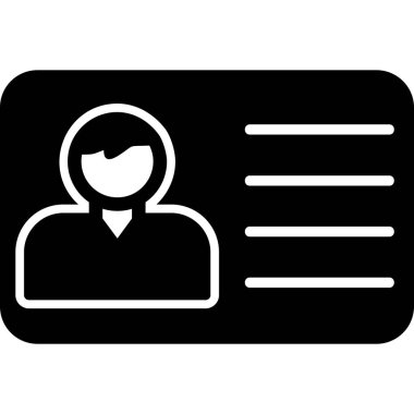 Ofis Kimliği Web simgesi, vektör illüstrasyonu