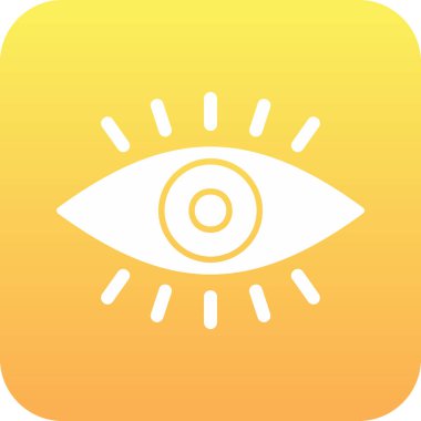 vizyon. Web simgesi basit illüstrasyon