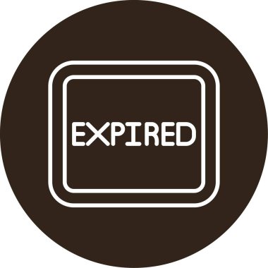 Tarihi geçmiş pul simgesi, vektör illüstrasyonu.                