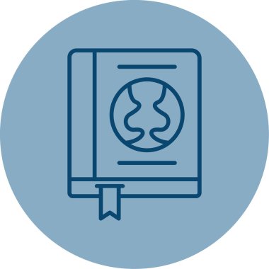 Ekonomi kitabı simgesi, vektör illüstrasyonu basit tasarım