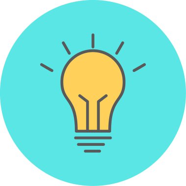 Fikir simgesinin vektör illüstrasyonu 