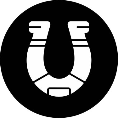 At nalı. Web simgesi basit illüstrasyon 