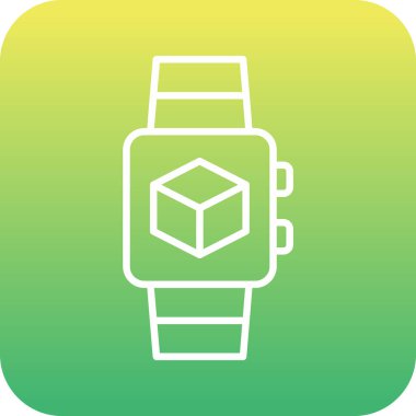 smartwatch simgesi, vektör illüstrasyonu 