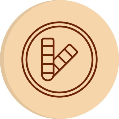 Renk Paleti web simgesi vektör çizimi